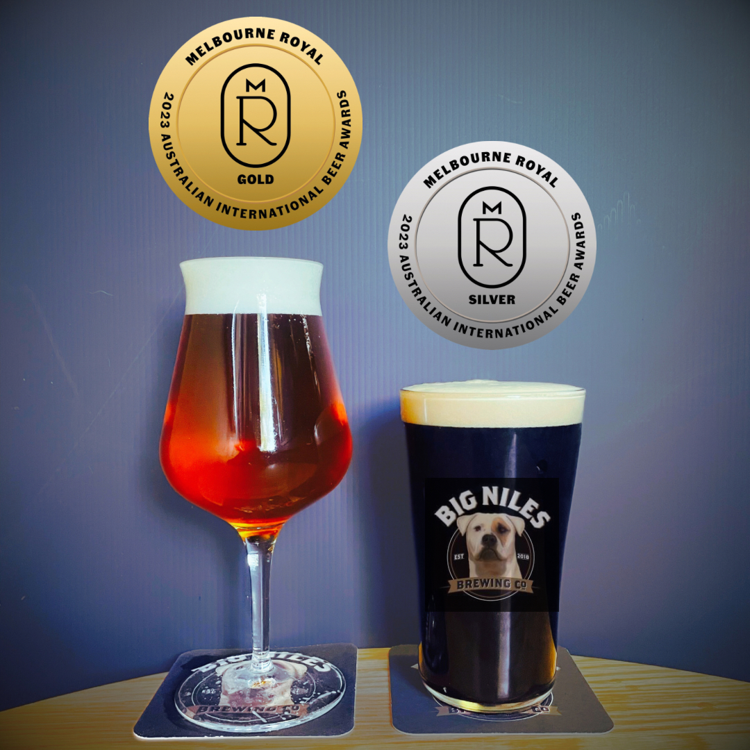 two beers with medals