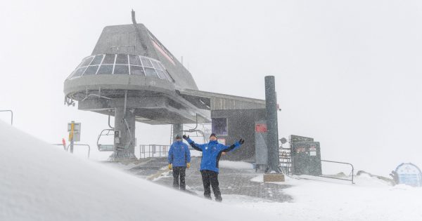 White at home: Ski lifts start spinning as Mother Nature finally delivers the snow