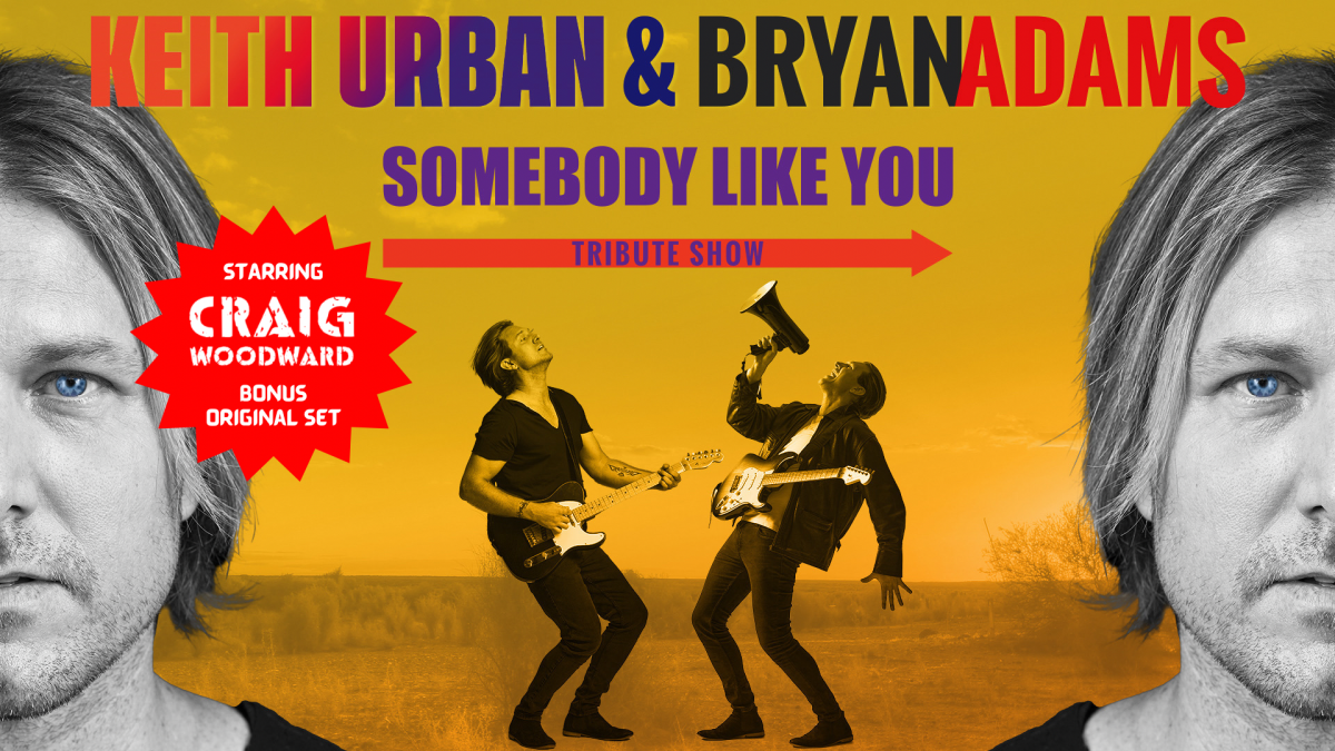 This is a tribute show country and rock music fans won't want to miss. Photo: Somebody Like You Keith Urban and Bryan Adams Tribute Show/Facebook