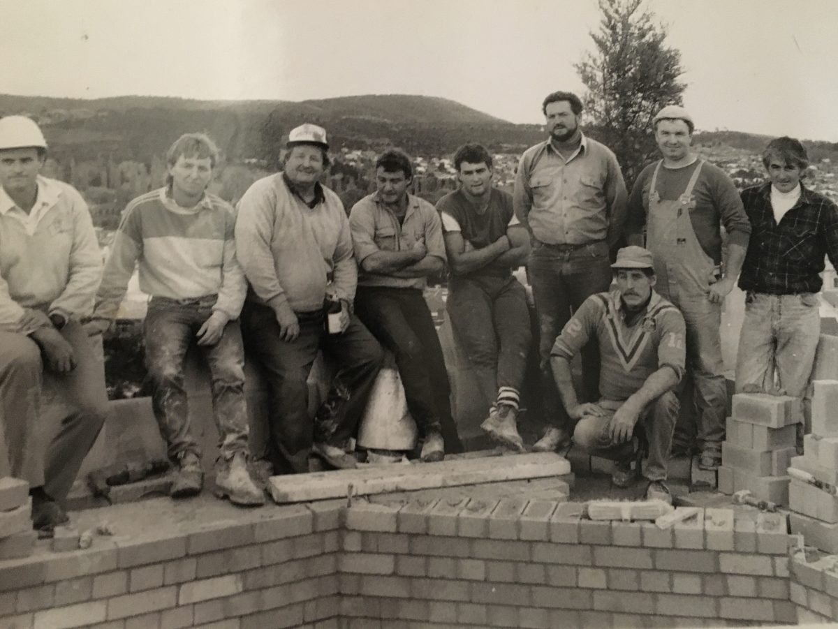 Group of tradesmen