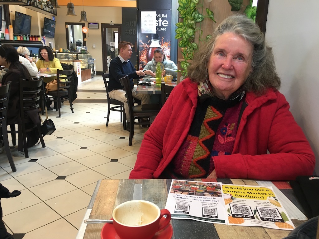 Woman in cafe