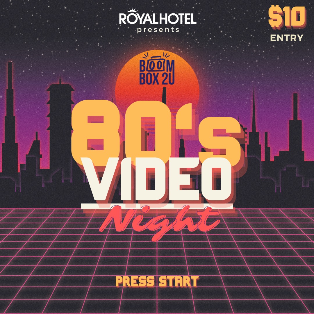 A poster for a video night