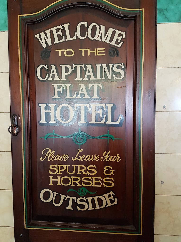 Captains Flat Hotel sign