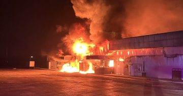 Inferno engulfs Riverina service station on the Hume Highway