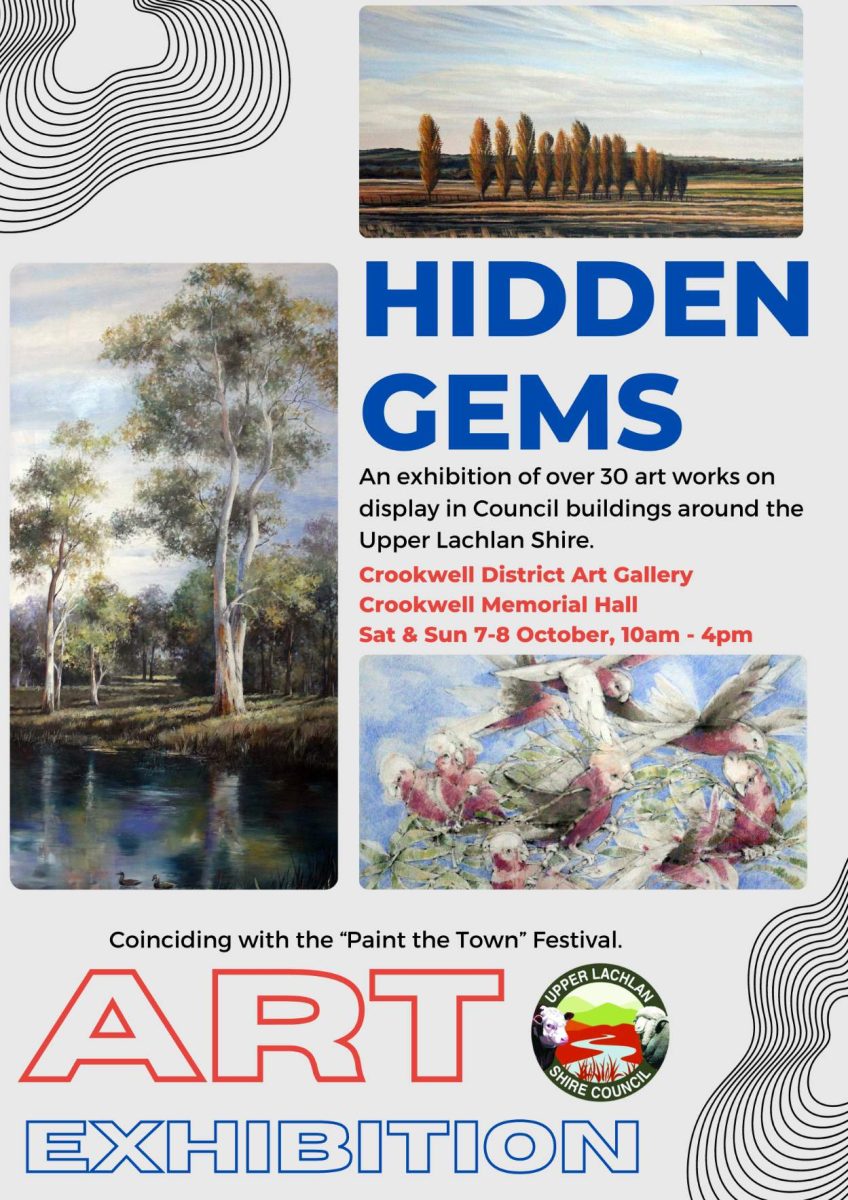 Poster for Hidden Gems art exhibition