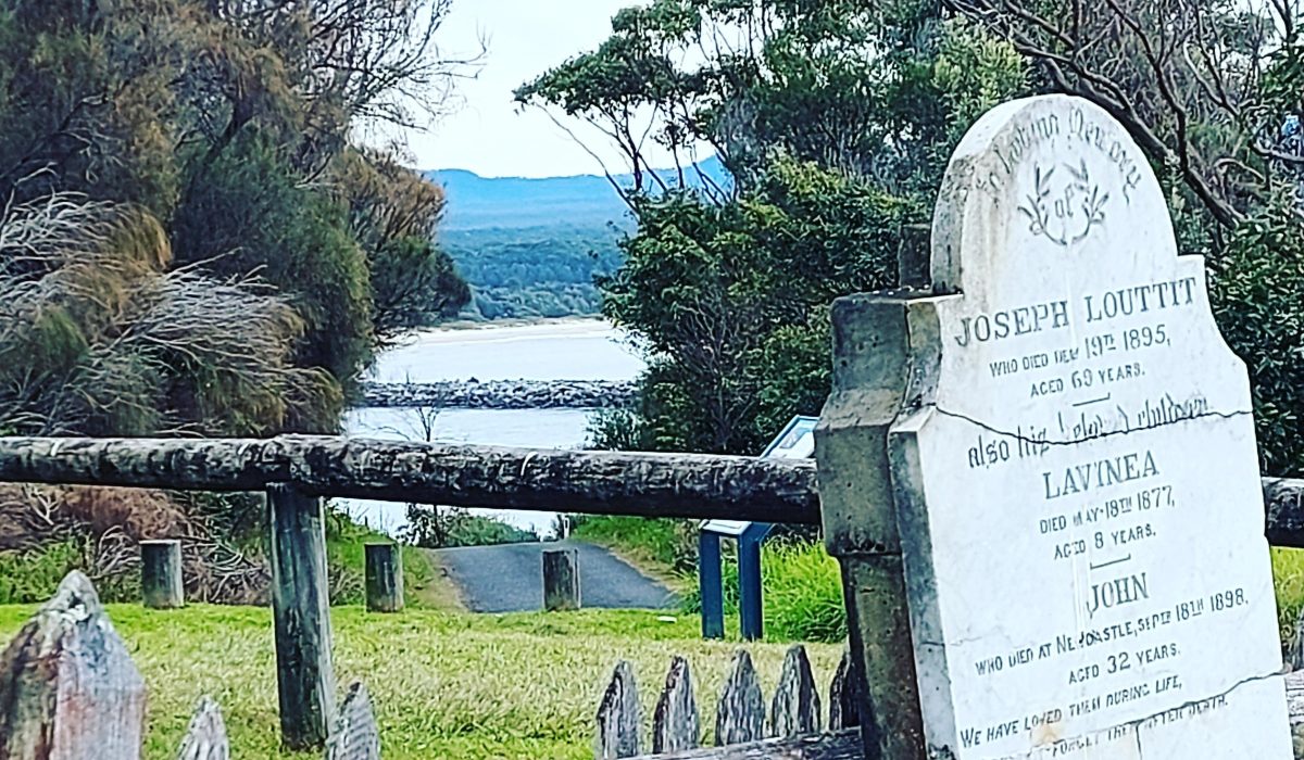 cemetery overlooking coast