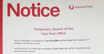 UPDATED: COVID forces Australia Post to temporarily close Yass branch