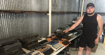 Junee typewriter collector driven to sell his collection - to buy buses