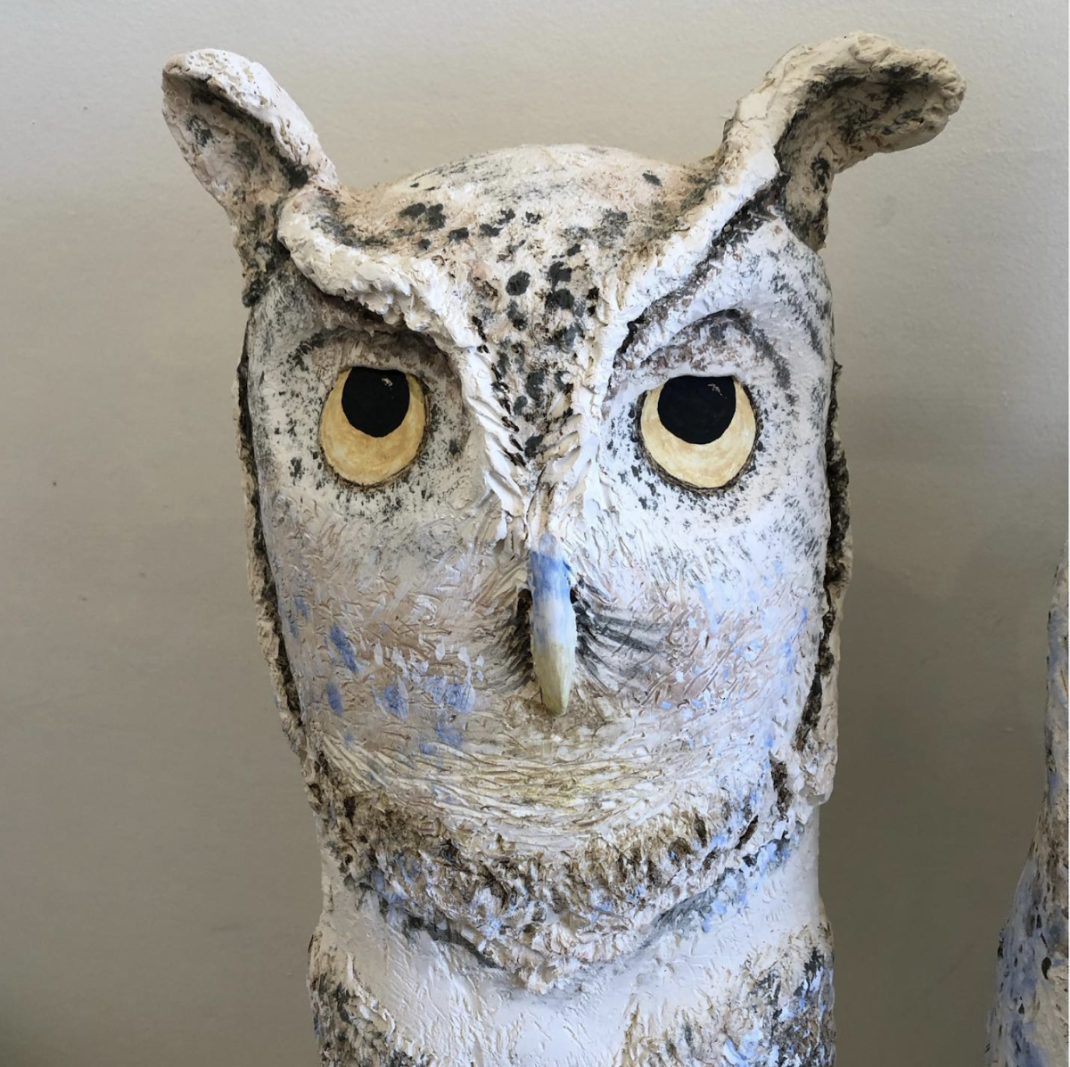 An owl statue.