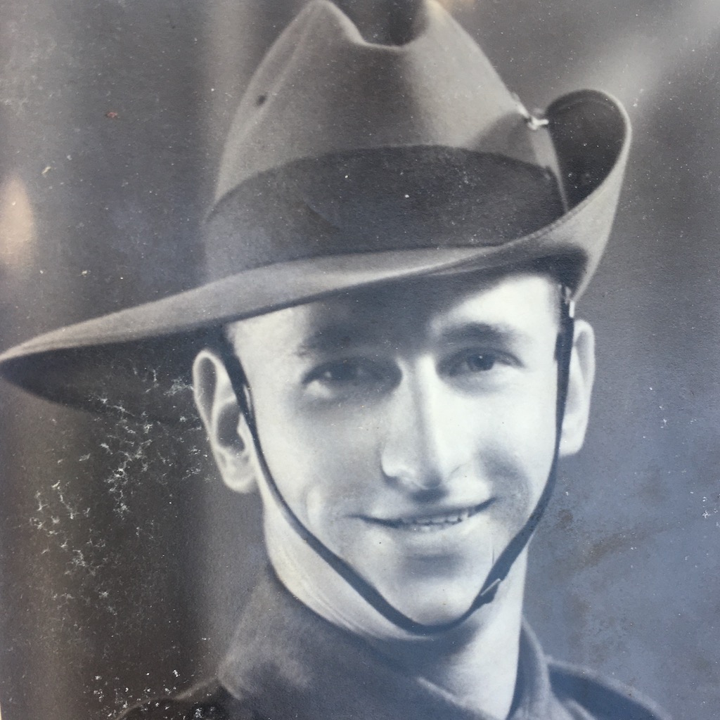Reg Hunt when he served for the armed forces in New Guinea during World War II.