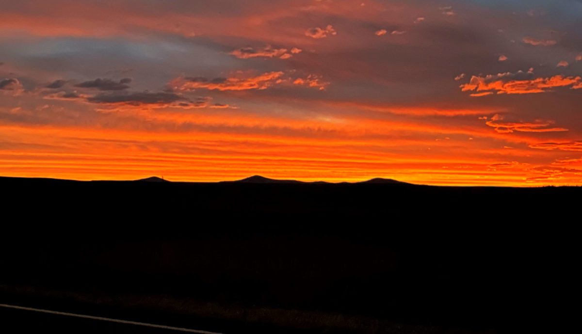 country plains at sunset