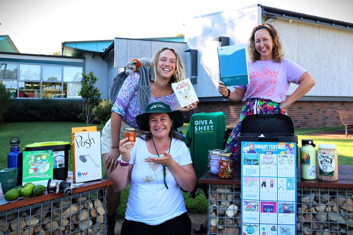 Eurobodalla Council sustainability officers Allana Haines, Mimosa Henderson and Alex King want to give people some tips about products or services that save people resources, energy and money at this new festival.