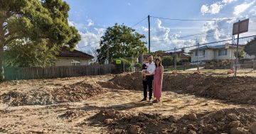 Construction underway on Queanbeyan's newest (and perhaps smallest) green space