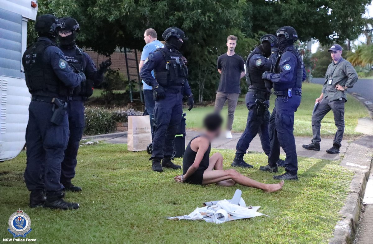 Operation Surge saw 34 people arrested when 60 officers arrived in Batemans Bay.