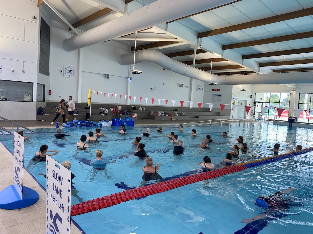 Another four classes have been added to the centre’s aqua aerobics and more people are using the gym and joining physio programs.