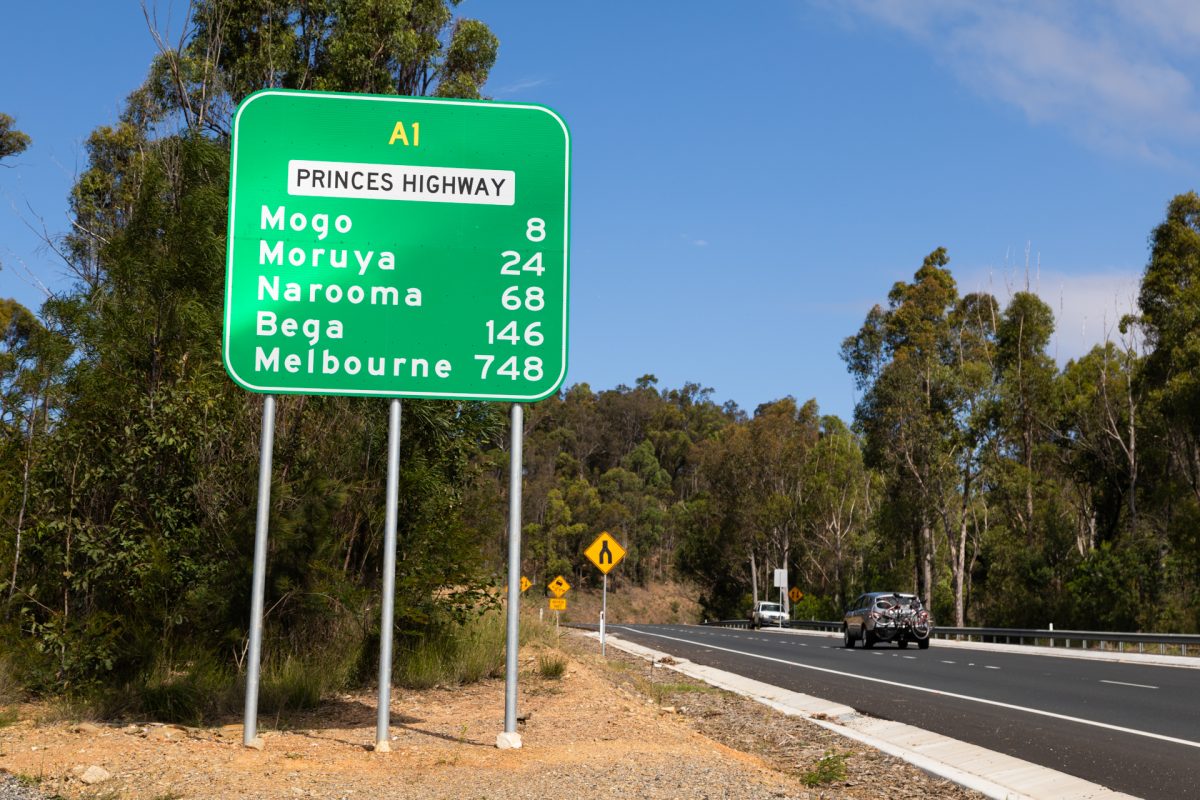 Highway sign