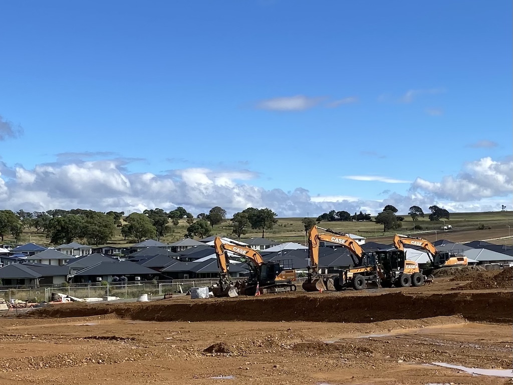 The latest subdivision preparations on Goulburn’s northern fringe. 