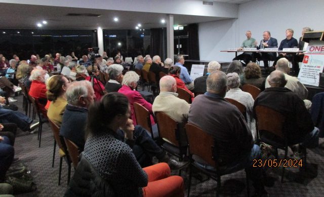 Several of the questions at the Q&amp;A community forum at Moruya Golf Club on 23 May came from healthcare professionals.