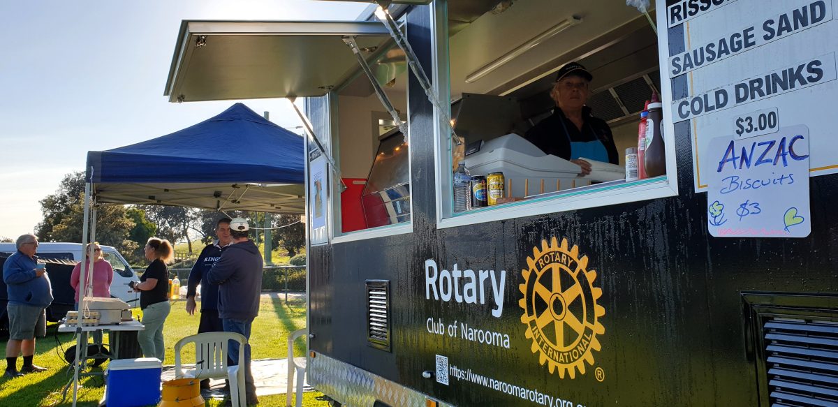 Next time you get a sausage sandwich from Narooma Rotary's van, you might notice it looking a bit different.