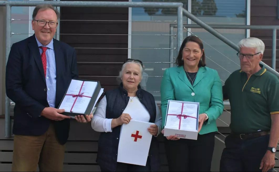 Local radiotherapy service petition being presented to Member for Bega Dr Michael Holland and Member for Gilmore Fiona Phillips