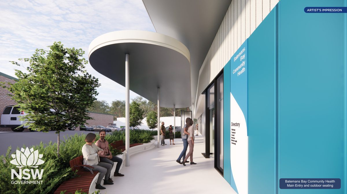 An artist's impression of the Batemans Bay Community Health Centre