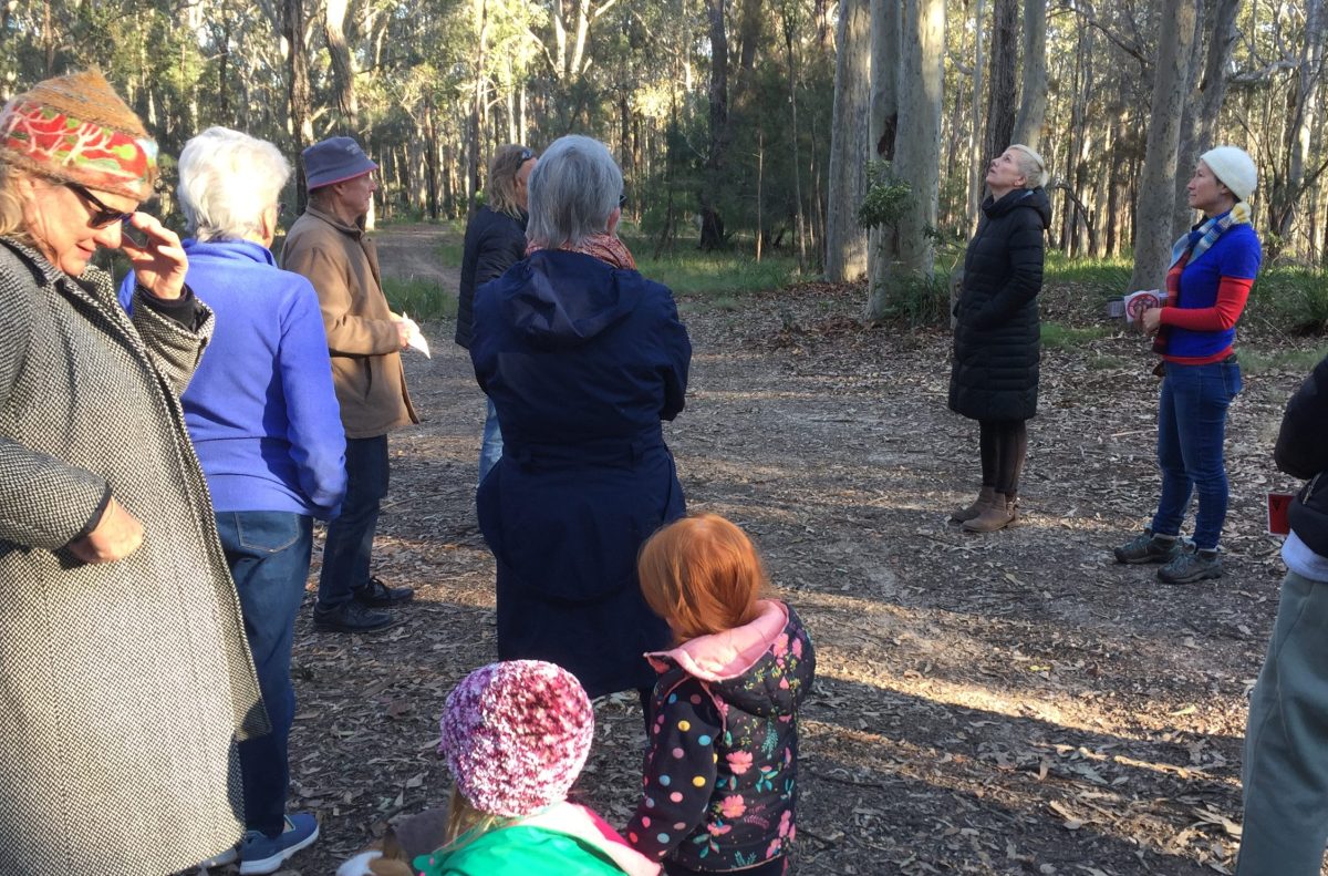 NSW Greens MP Cate Faehrmann visited the site in Dalmeny with Eurobodalla Shire Councillor Alison Worthington.