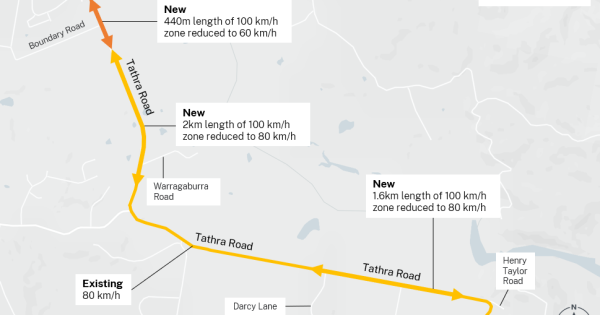 New speed limits set for Tathra Road