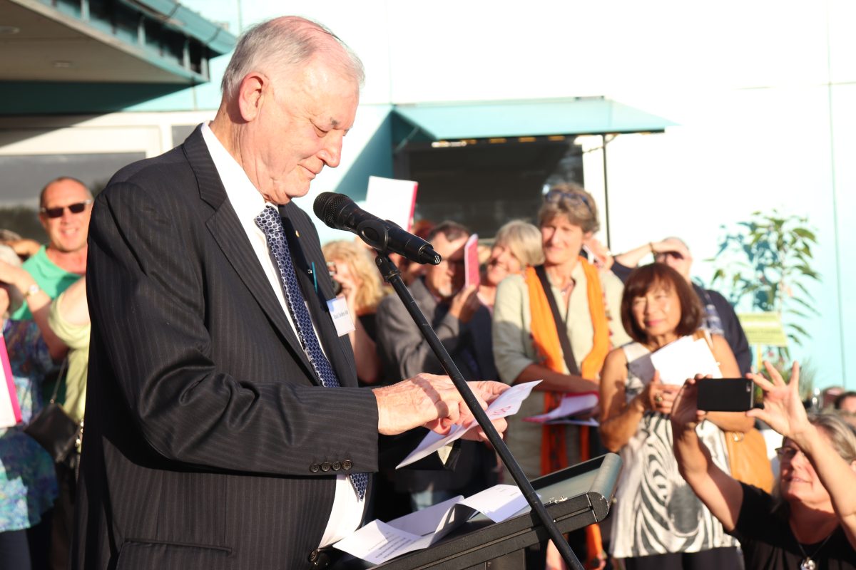 Basil Sellers at the opening of the Bas in February 2019. 