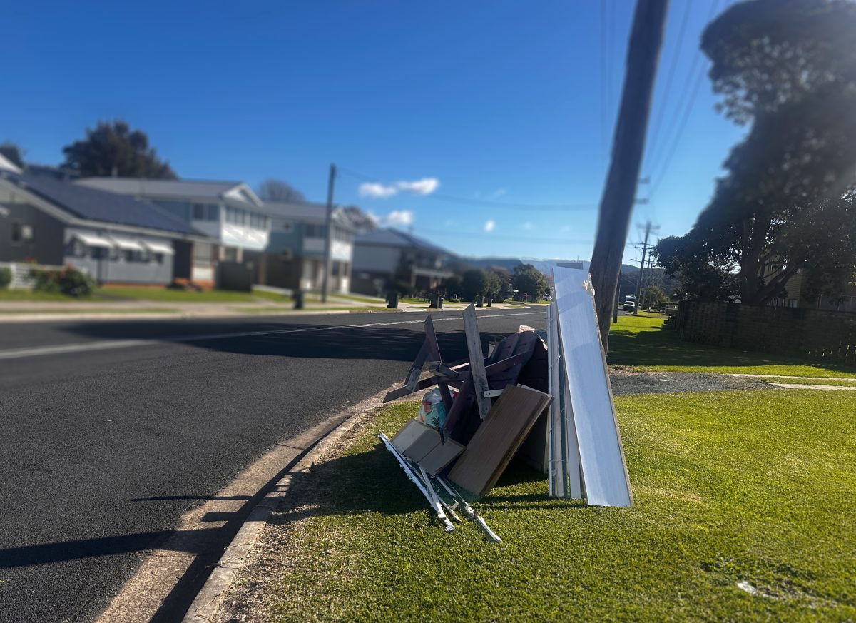 junk on the side of the road