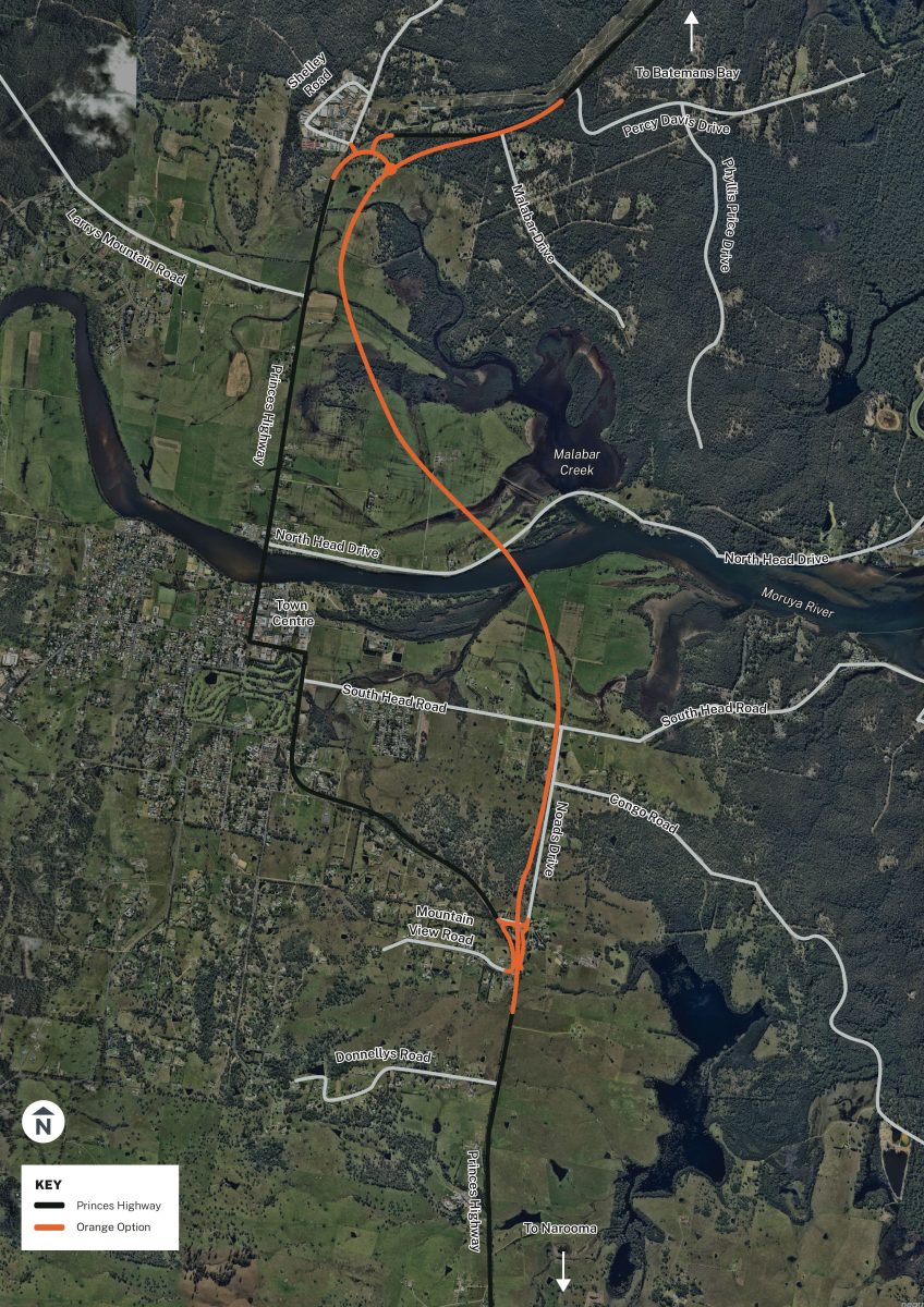 The proposed Moruya bypass remains unfunded.