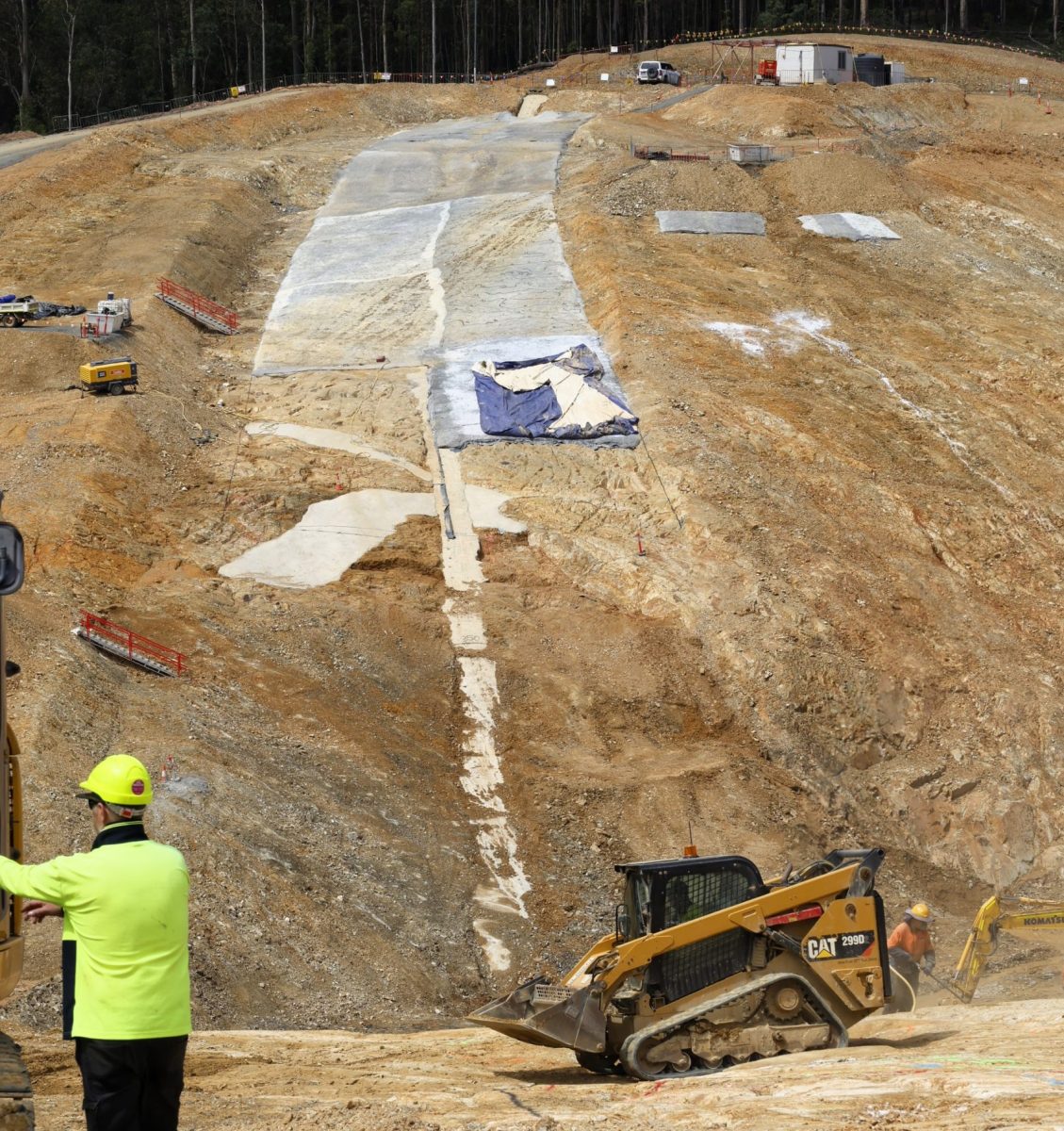 Work in progress at the Eurobodalla Southern Water Supply Storage.