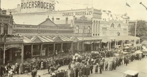 High street fashion and fierce flames rose from The Regent