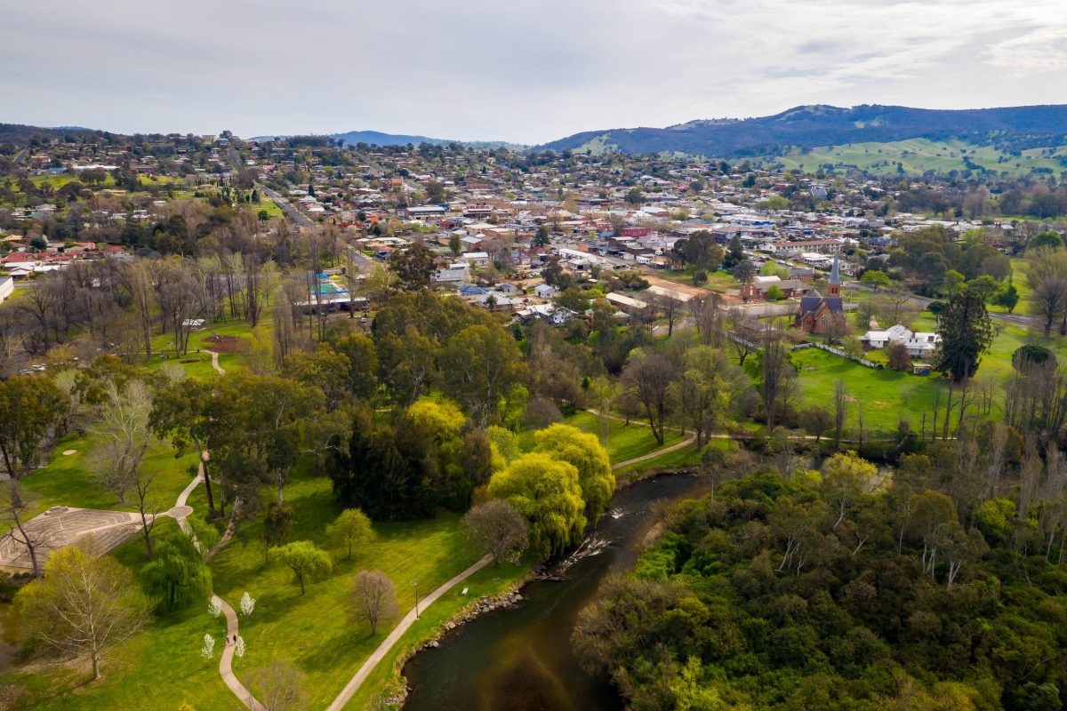 Park in regional town