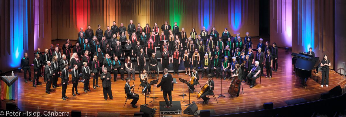 Large choir on stage