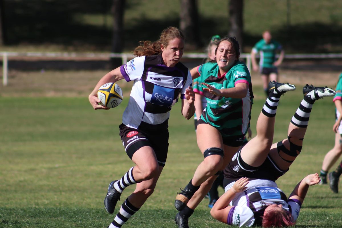 Women playing rugby in Yass