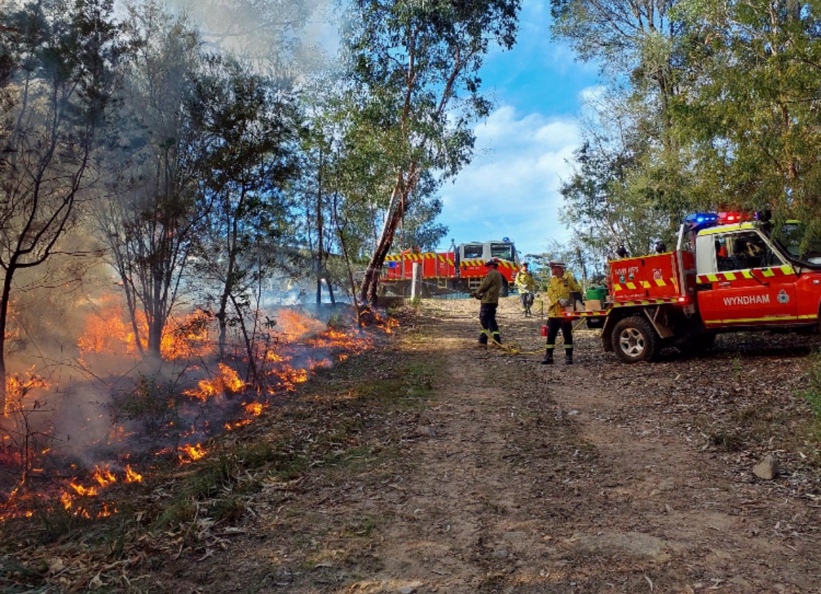 A recent hazard reduction burn ahead of the 2024/25 bushfire danger period. 