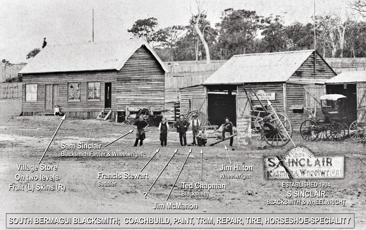 a historical photo of the South Bermagui Blacksmith