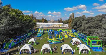 Bounce, climb, jump and slide your way through Australia's biggest inflatable obstacle course