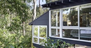 Surrounded by lush coastal forest, this 'treehouse' retreat sits right on the Lilli Pilli coastline