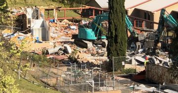 Old Bega TAFE buildings demolished as work starts on new housing project