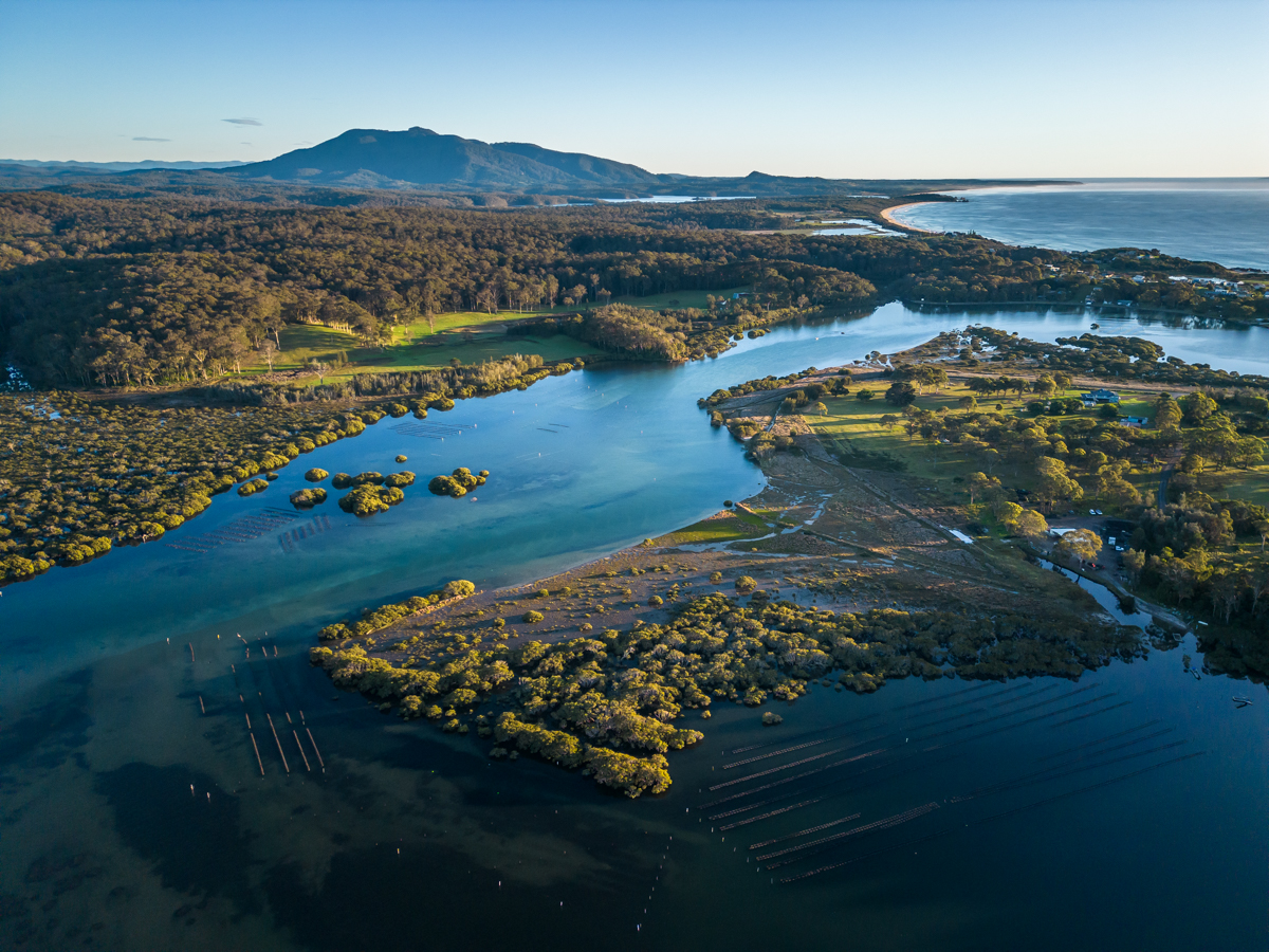 Bermagui has one of the estuaries that Oystersmiths uses for its products. 