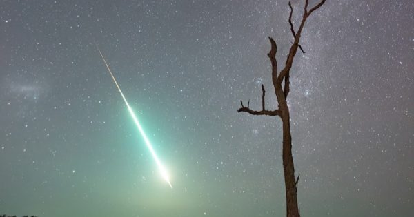 'It's nuts': two South Coast photographers catch meteor burning through night sky