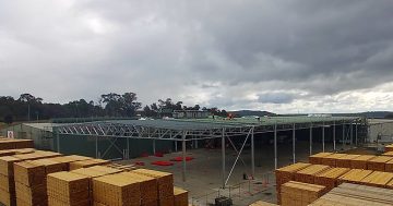 Large-scale construction underway at Tumbarumba sawmill builds defence against extreme weather