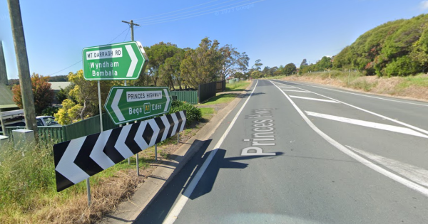 Man dies in single-vehicle crash near Merimbula