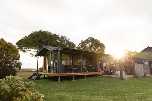 Serendip 'Shack' Glamping, on Wallaga Lake, near Bermagui. It won Airbnb's Australia 2024 Best Nature Stay Award.