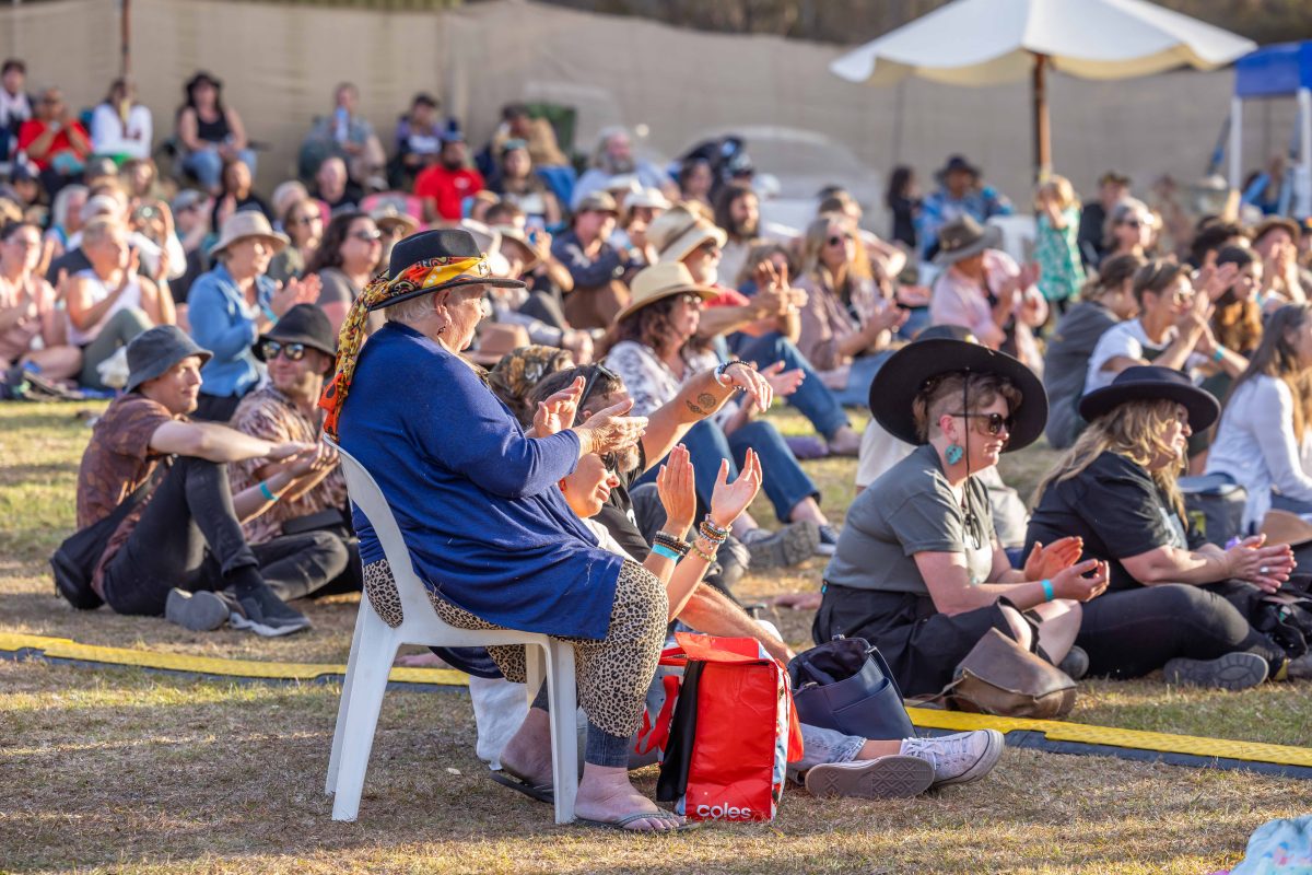 People enjoying the performances at Giiyong Festival in 2023.