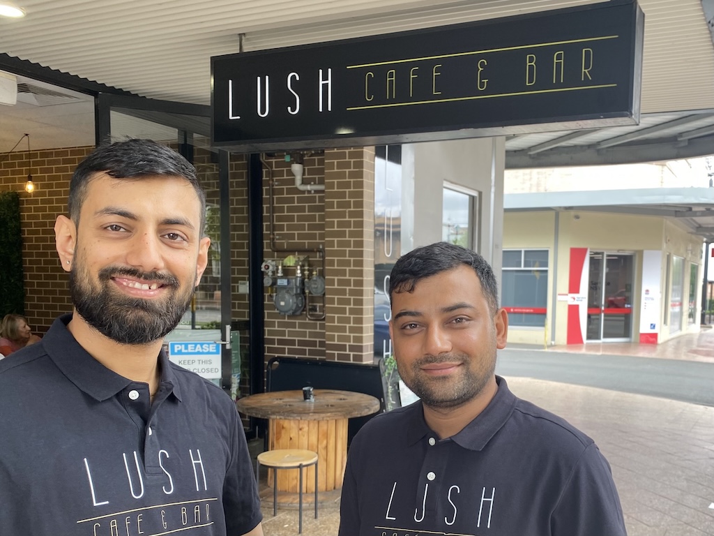 Having worked their way through the ranks of hotels, cafes and restaurants in Sydney, Canberra and Goulburn, Krishna Bhandari and Basanta Regmi are looking forward to taking over the Lush Cafe and Bar in Goulburn. 