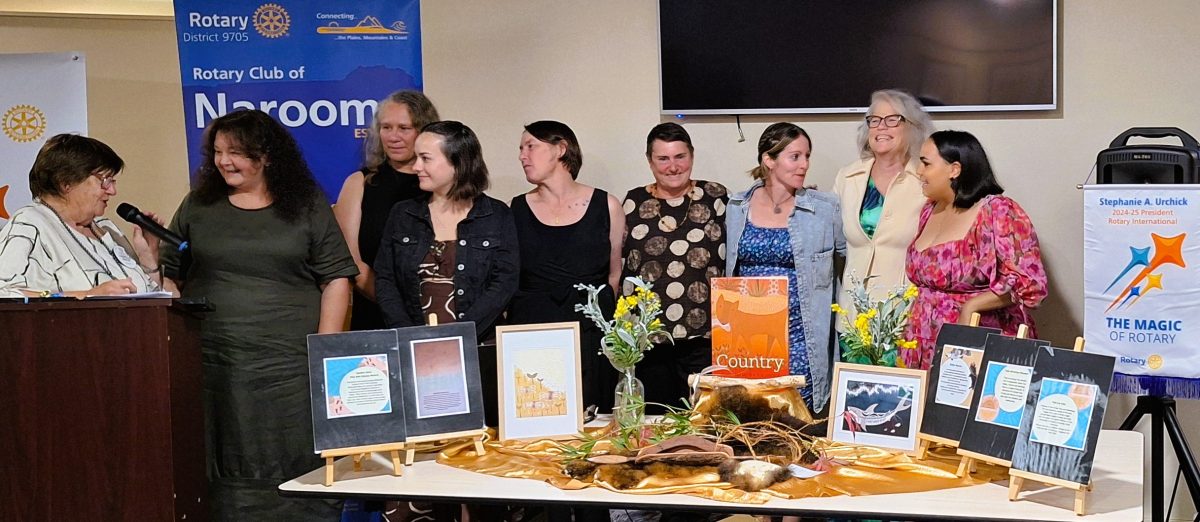 a group of women at a club presentation