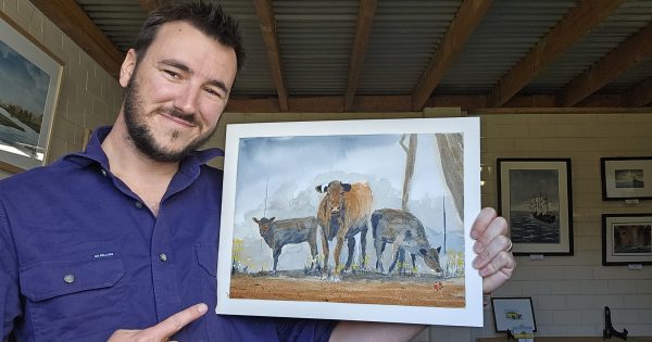 Painting with watercolour helped this digger find life after the army