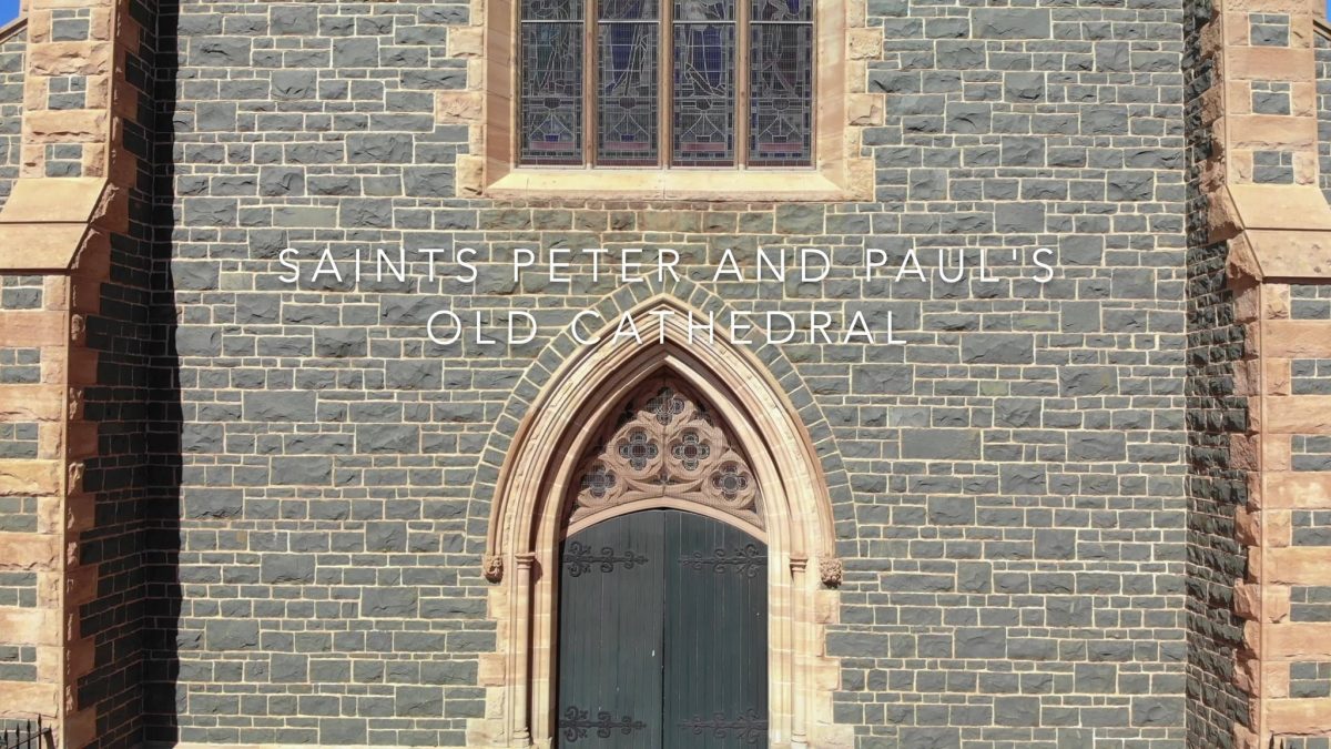 The front of the st peter and paul church in Goulburn